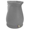 Grey Granite 65 Gallon Plastic Urn Rain Barrel with Planter Top